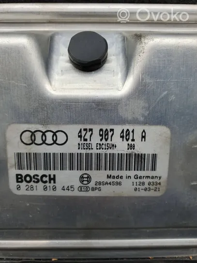 Audi A6 Allroad C5 Moottorin ohjainlaite/moduuli 4Z7907401A