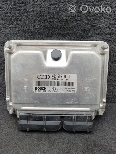 Audi A6 S6 C5 4B Moottorin ohjainlaite/moduuli 4B1907401D