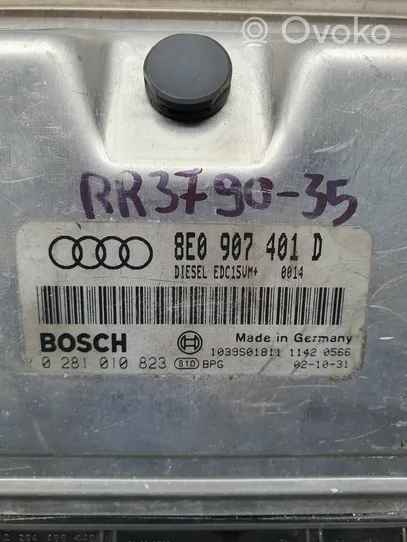 Audi A4 S4 B6 8E 8H Sterownik / Moduł ECU 8E0907401D