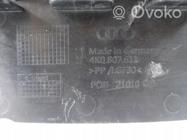 Audi A6 S6 C8 4K Placa protectora/plataforma del parachoques delantero 4K0807611