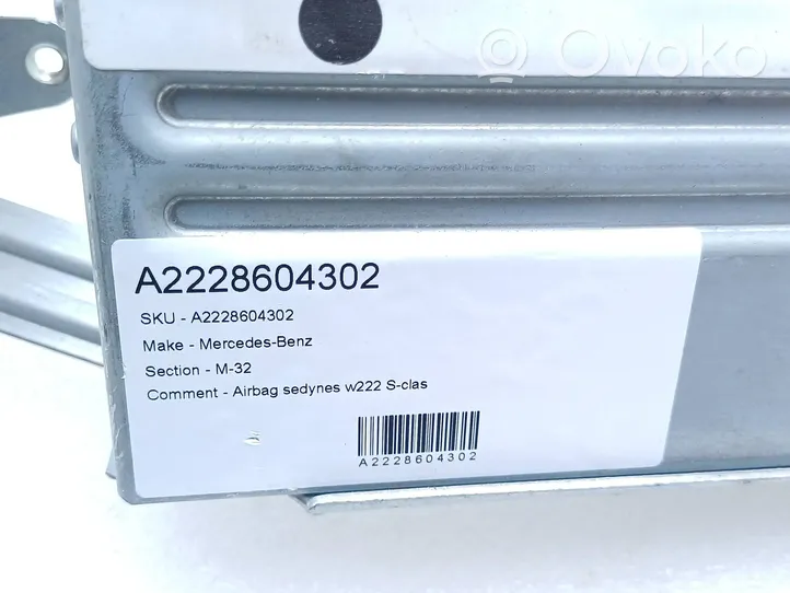 Mercedes-Benz S W222 Poduszka powietrzna Airbag fotela A2228604302