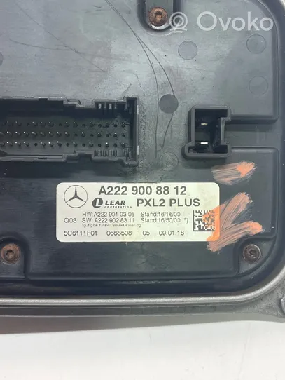 Mercedes-Benz S W222 Interruptor de control multifunción A2229008812