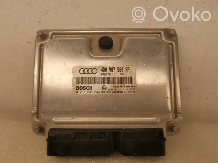 Audi A6 S6 C5 4B Moottorin ohjainlaite/moduuli 4D0907560AF