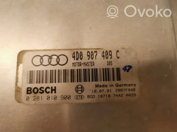 Audi A8 S8 D2 4D Блок управления двигателя 4D0907409C