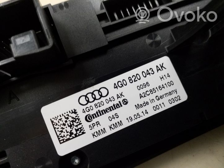 Audi A6 S6 C7 4G Kondicionieriaus valdymo blokas 4G0820043AK