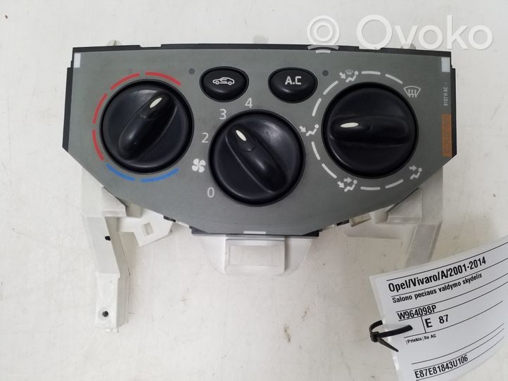 Opel Vivaro Centralina/modulo climatizzatore 