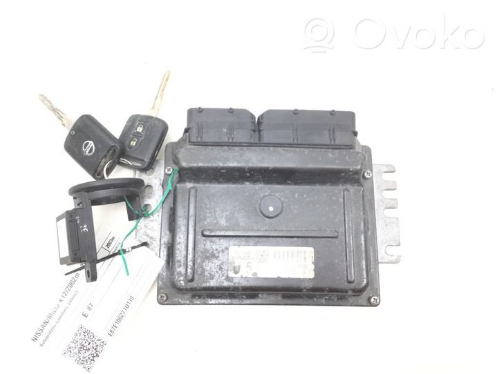 Nissan Micra Komputer / Sterownik ECU i komplet kluczy 