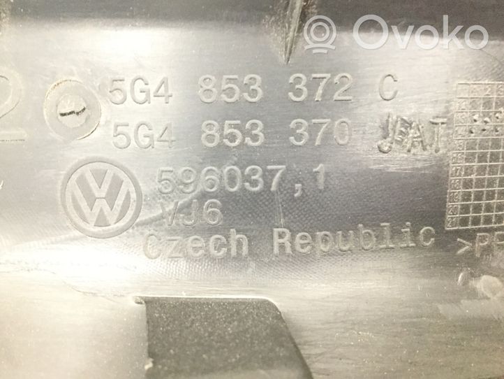 Volkswagen Golf VII Etuoven kynnyksen suojalista 5G4853372C