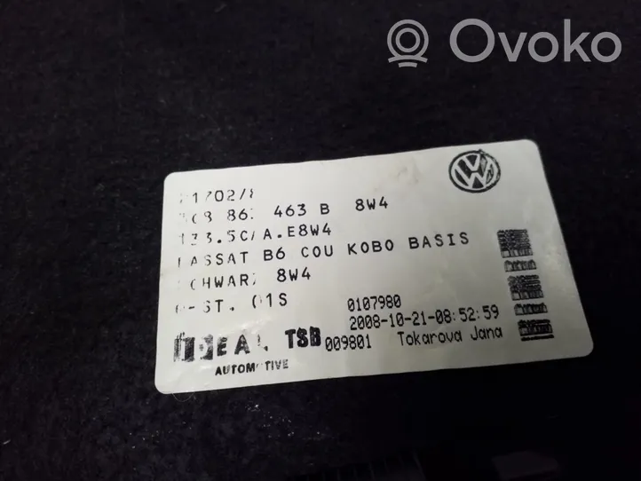 Volkswagen PASSAT CC Bagažinės kilimas 3C8863463B