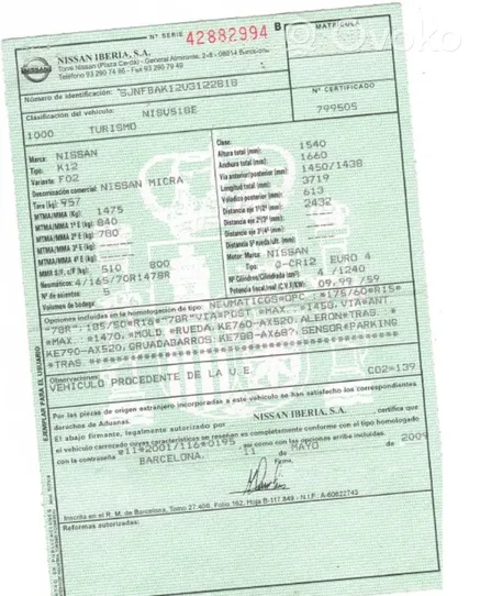 Nissan Micra Generatore/alternatore 