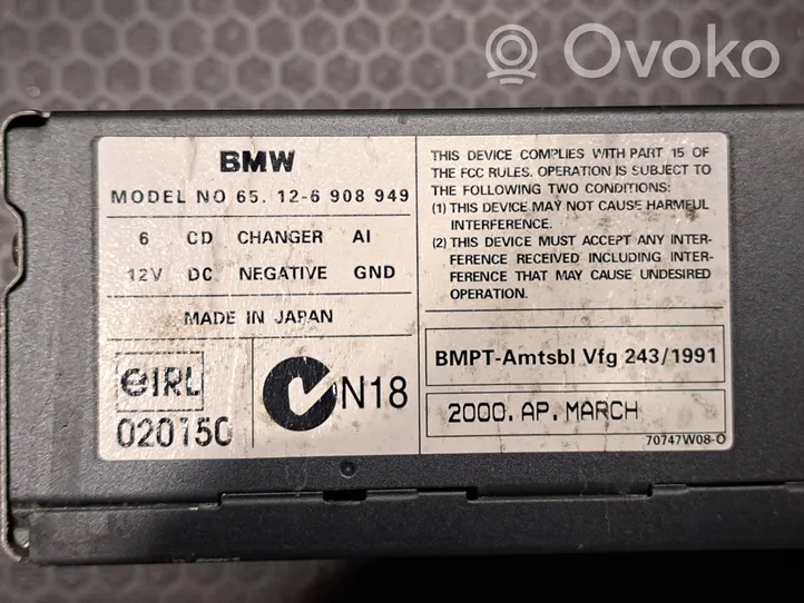 BMW 3 E46 CD/DVD-vaihdin 65126908949