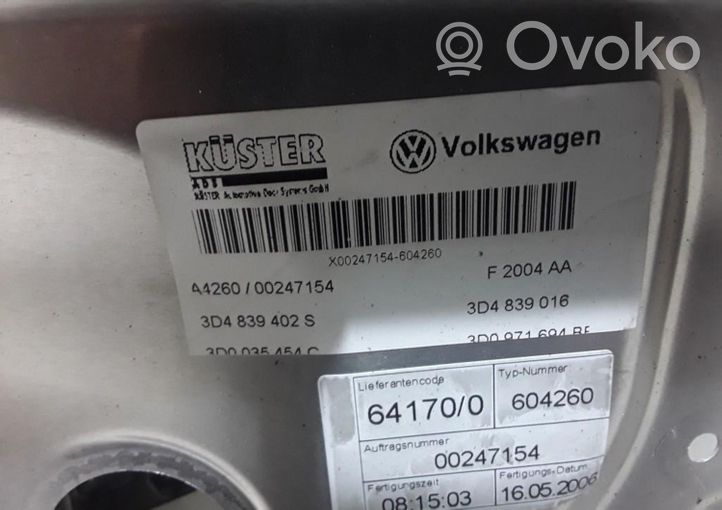 Volkswagen Phaeton Takaikkunan nostomekanismi ilman moottoria 3D0035454C