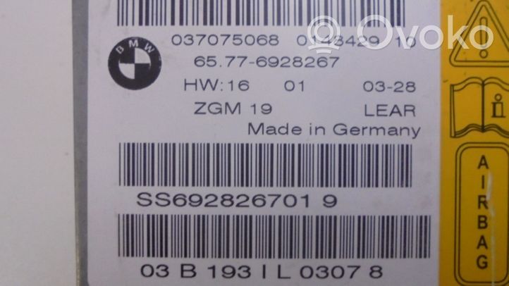 BMW 7 E65 E66 Module de contrôle airbag 65776928267