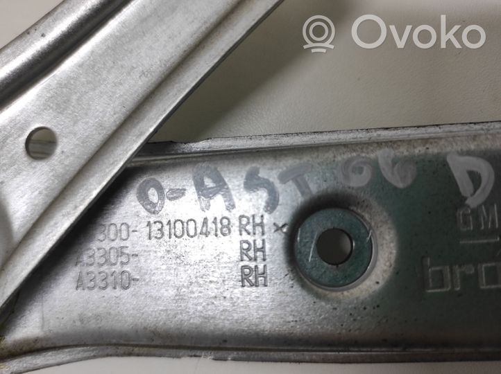 Opel Astra H Alzacristalli della portiera anteriore con motorino A330013100418