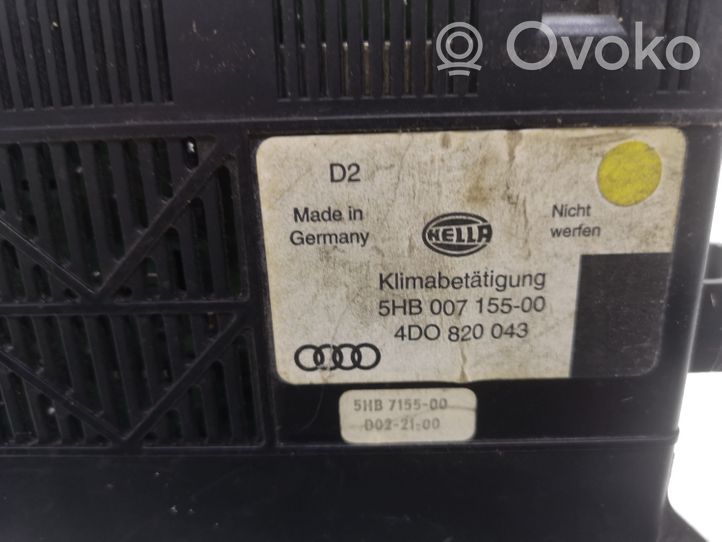 Audi A8 S8 D2 4D Centralina del climatizzatore 4D0820043
