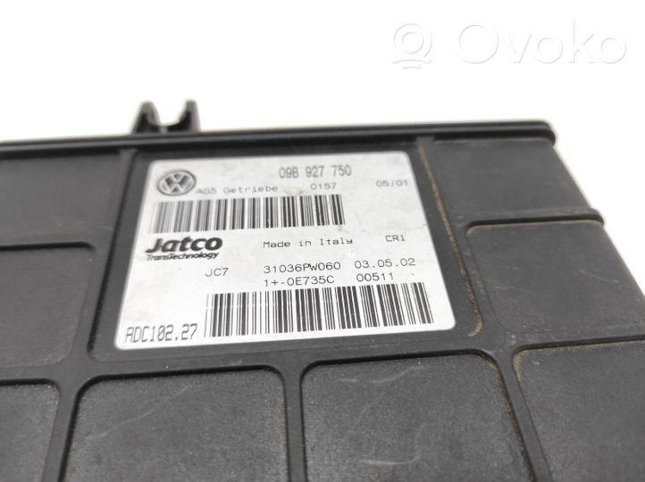 Ford Galaxy Vaihdelaatikon ohjainlaite/moduuli 09B927750