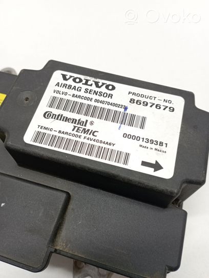 Volvo S40 Turvatyynyn ohjainlaite/moduuli 8697679
