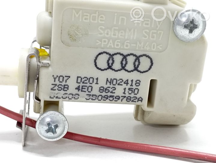 Audi A8 S8 D3 4E Verrouillage du bouchon du réservoir de carburant 4E0862150