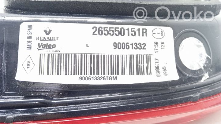 Renault Kadjar Galinis žibintas dangtyje 265550151R