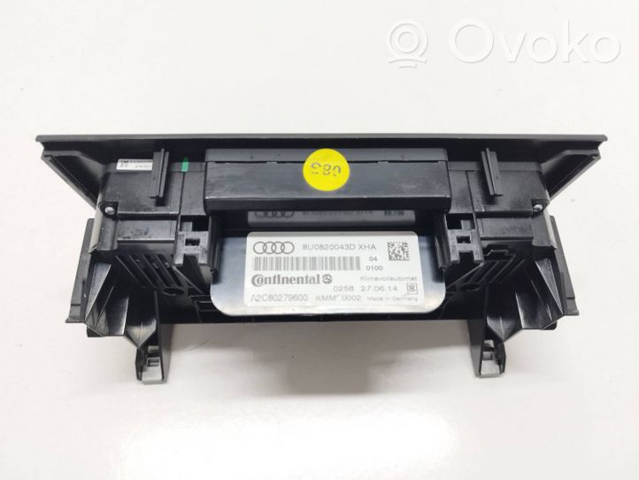 Audi Q3 8U Ilmastoinnin ohjainlaite 8U0820043D