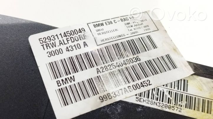 BMW 7 E38 Kurtyna airbag 529311450049