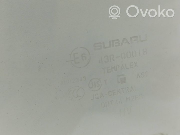Subaru Outback Vitre de fenêtre porte arrière 43R00018