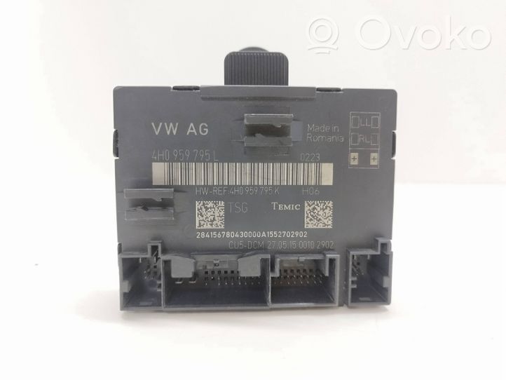 Audi S5 Oven ohjainlaite/moduuli 4H0959795L