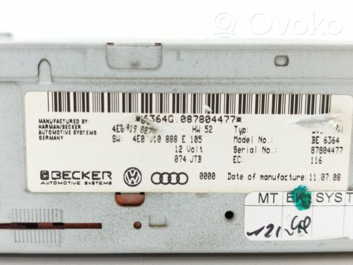 Audi A6 S6 C6 4F Navigacijos (GPS) CD/DVD skaitytuvas 4E0919887M