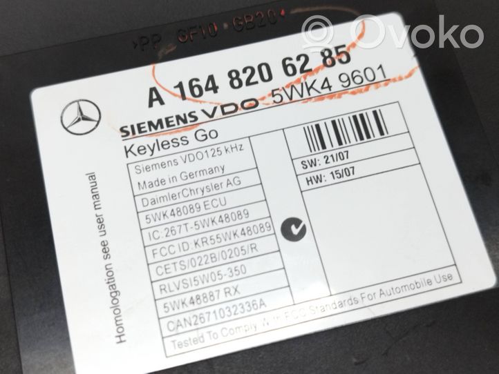 Mercedes-Benz GL X164 Beraktės sistemos KESSY (keyless) valdymo blokas/ modulis A1648206285