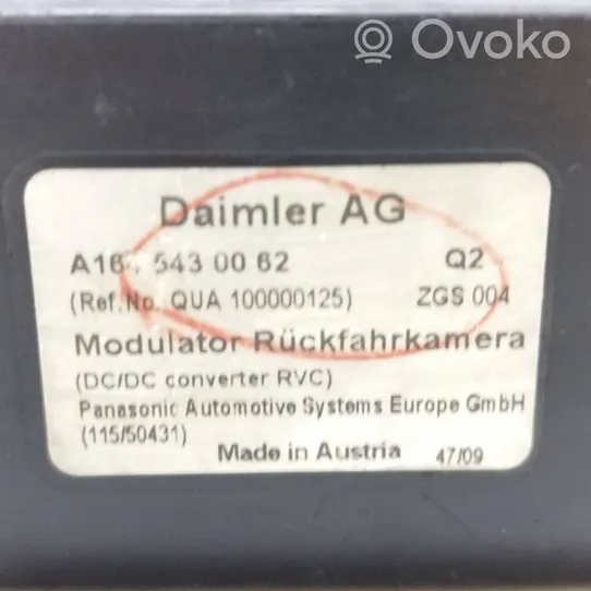 Mercedes-Benz GL X164 Kameran ohjainlaite/moduuli A1645430062