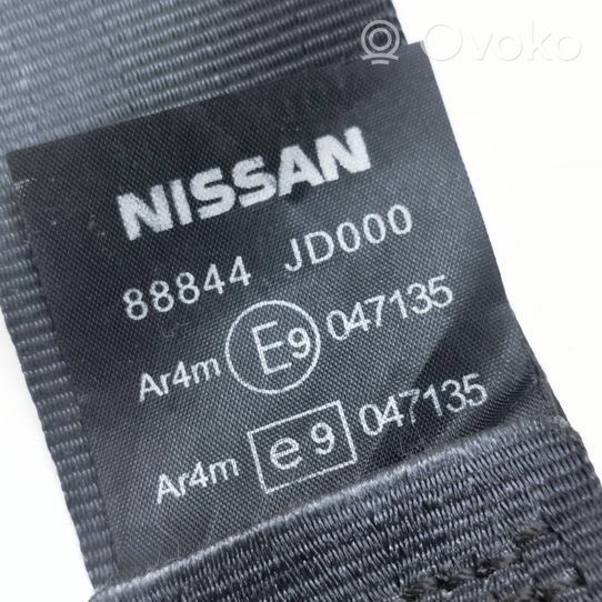 Nissan Qashqai+2 Takaistuimen turvavyö 88844JD000