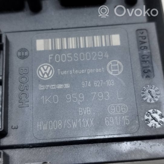 Volkswagen PASSAT B6 Silniczek podnośnika szyby drzwi przednich 1K0959701P