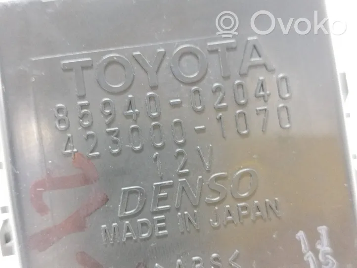 Toyota Auris 150 Lasinpyyhkimen rele 8594002040