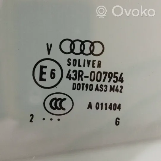 Audi A6 Allroad C7 aizmugurējo durvju stikls 43R007954