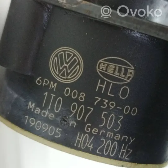 Skoda Octavia Mk2 (1Z) Sensore di livello di altezza della sospensione pneumatica anteriore (usato) 1T0907503