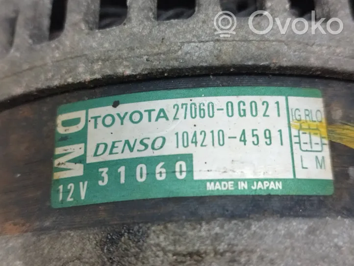 Toyota Verso Generaattori/laturi 270600G021