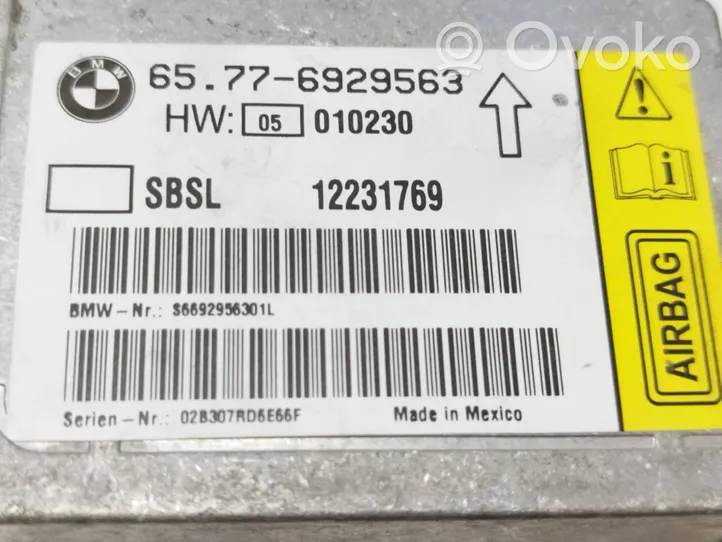 BMW 7 E65 E66 Oro pagalvių valdymo blokas 6929563