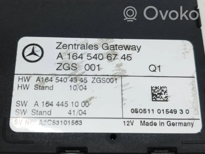 Mercedes-Benz ML W164 Module de passerelle A1645406745