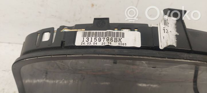 Opel Signum Spidometrs (instrumentu panelī) 13159796BK