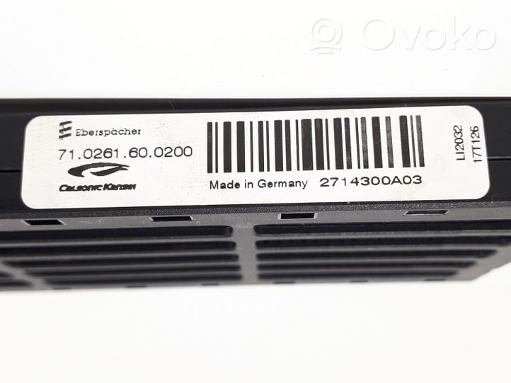 Nissan Qashqai Radiateur électrique de chauffage auxiliaire 2714300A03