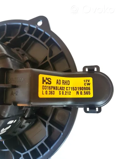 Hyundai i30 Ventola riscaldamento/ventilatore abitacolo D316PNBLA02