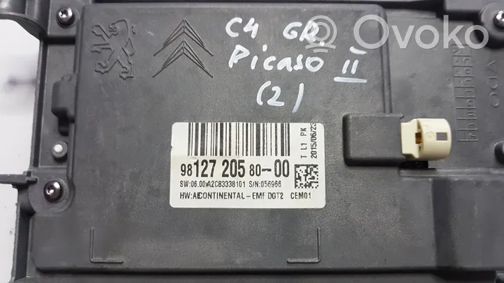 Citroen C4 Grand Picasso Monitor / wyświetlacz / ekran 9812720580