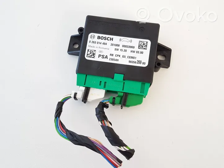 Citroen C5 Aircross Unité de commande, module PDC aide au stationnement 9835626980