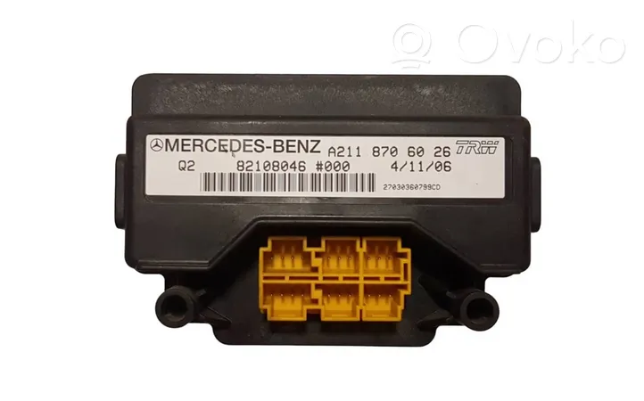 Mercedes-Benz GL X164 Modulo di controllo sedile A2118706026