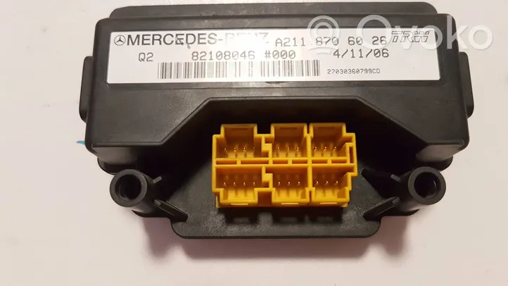 Mercedes-Benz GL X164 Module de commande de siège A2118706026