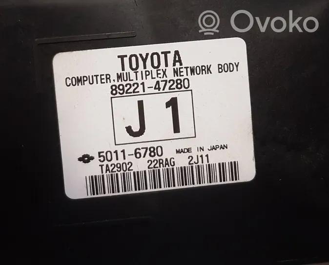 Toyota Prius (XW30) Mukavuusmoduuli 8922147280