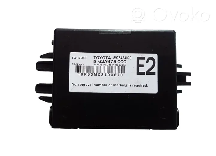 Toyota C-HR Immobilizer control unit/module 89784F4070