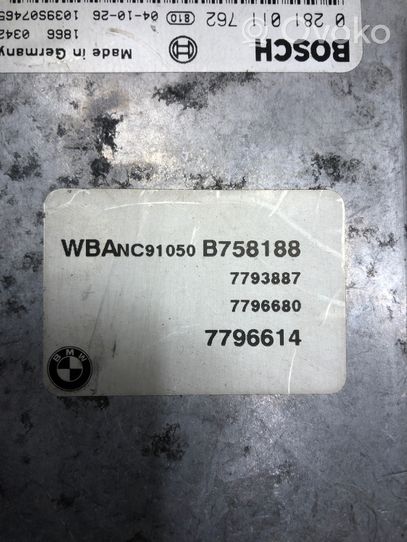 BMW 5 E60 E61 Komputer / Sterownik ECU i komplet kluczy 7796680