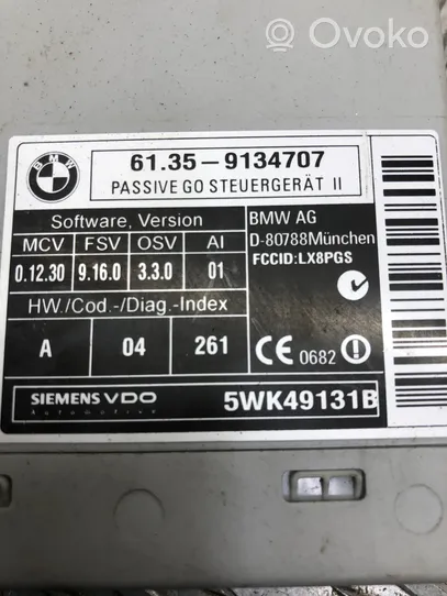 BMW X6 E71 Module de contrôle sans clé Go 9134707