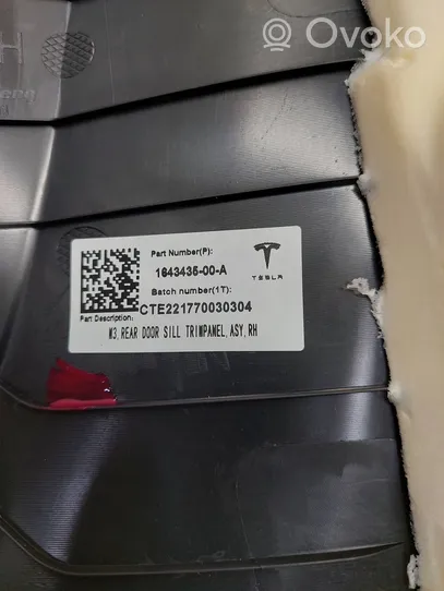 Tesla Model 3 Einstiegsleiste Zierleiste hinten 164343500A